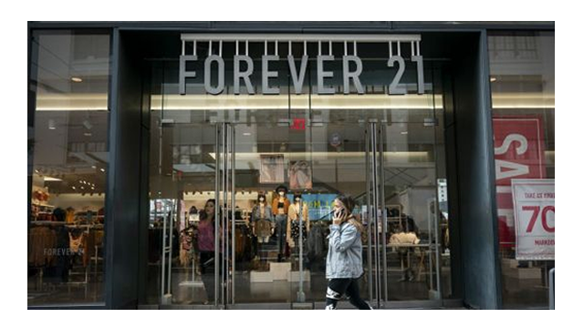 Fashion retailer Forever 21 files for bankruptcy