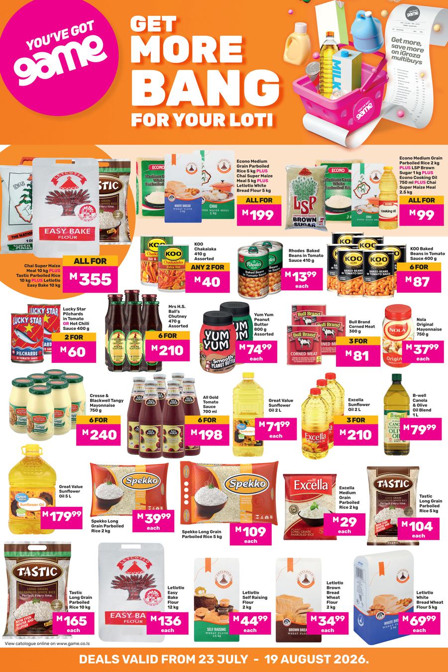 Game Lesotho : Get More Bang For Your Loti (23 July - 19 August 2026)