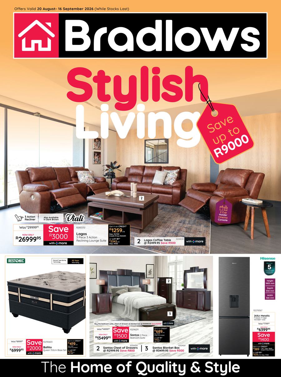 Bradlows : Stylish Living (20 August - 16 September 2026)